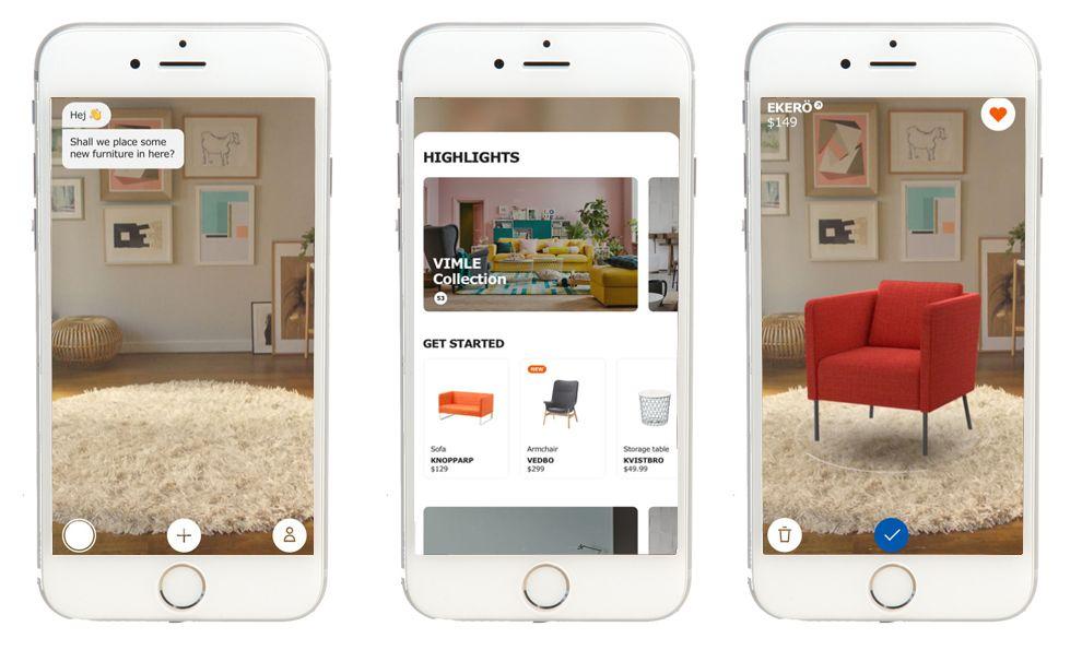 IKEA Place—an example of applying AR to online shopping 